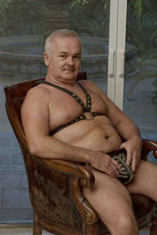 Gay mature leather